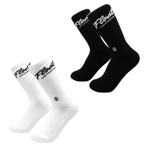 Cursive Float Socks (2 Pair Pack)
