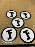 (JTS) TFL 3.5" Circle F Sticker (5 Pack)