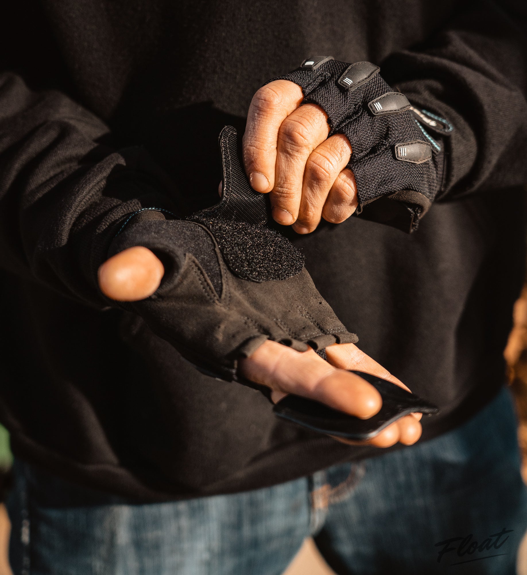 life short stunt it handschuhe TFL x 1Protect Fingerless Palm Savers – The Float Life